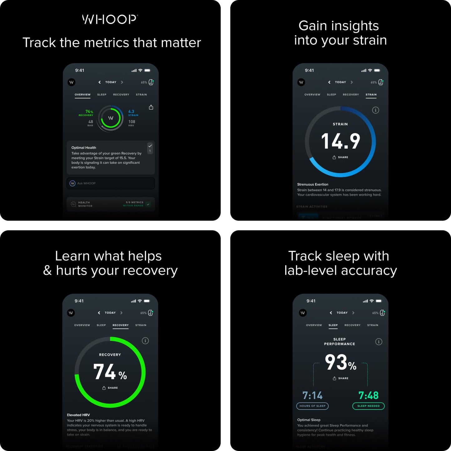 WHOOP 4.0 with 12 Month Subscription