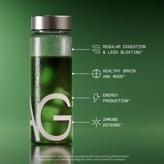 AG1 Athletic Greens Powder Supplement, Improve Gut Health, Multivitamin, Probiotic, Gluten Free, Vegan and Keto Friendly