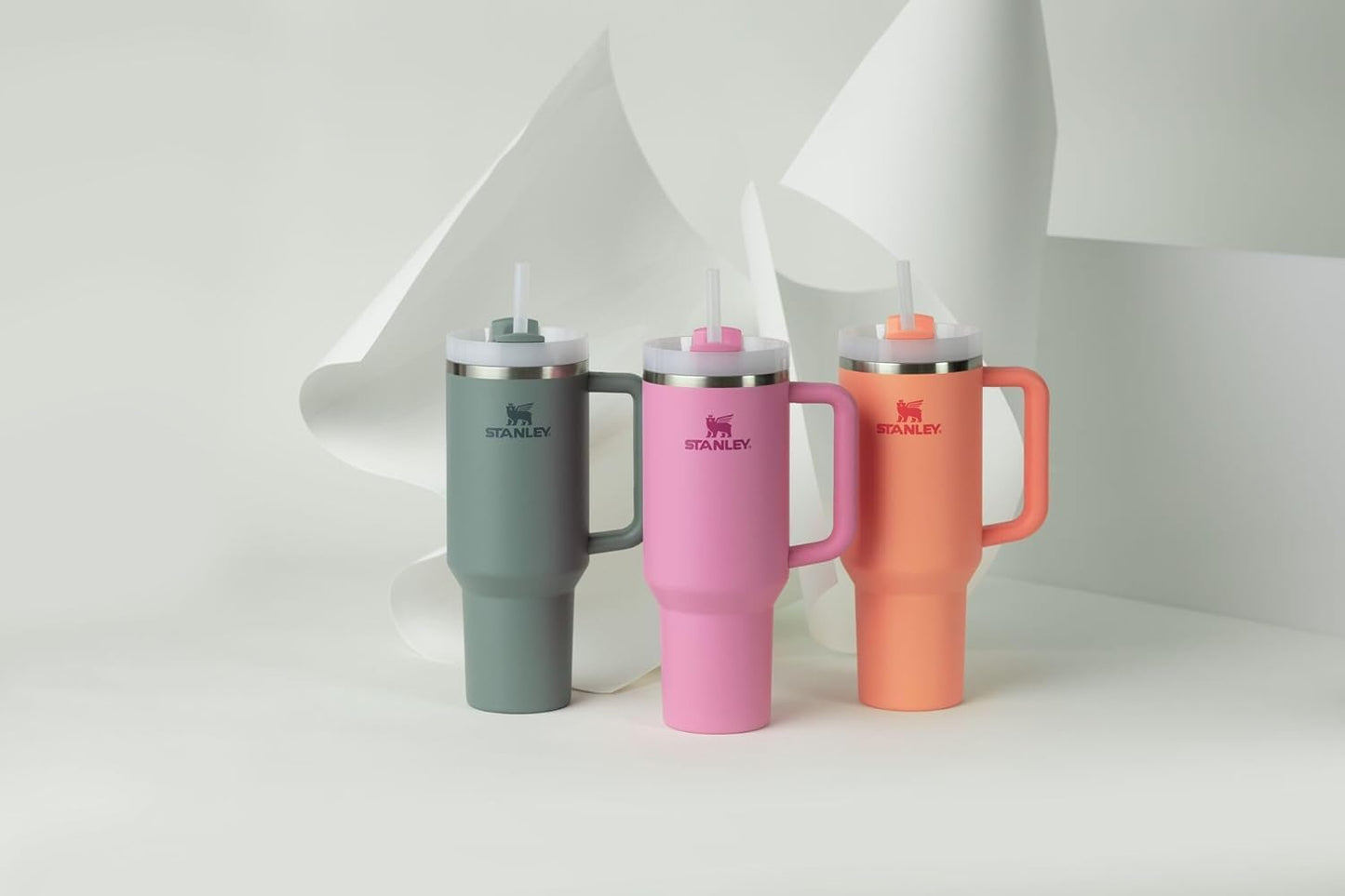 STANLEY Quencher H2.0 Tumbler with Handle and Straw 40 oz | Insulated Stainless Steel Cup