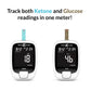 Keto-Mojo GK+ Glucose & Ketone Testing Kit with 140 Test Strips