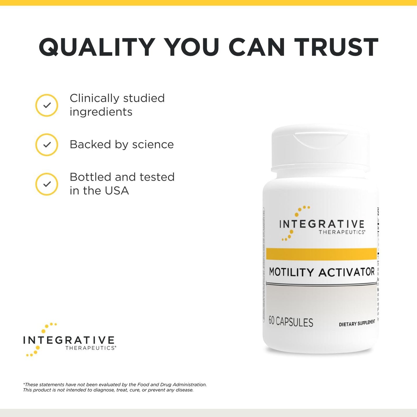 Integrative Therapeutics Motility Activator - GI Motility & Gut Health Support Supplement