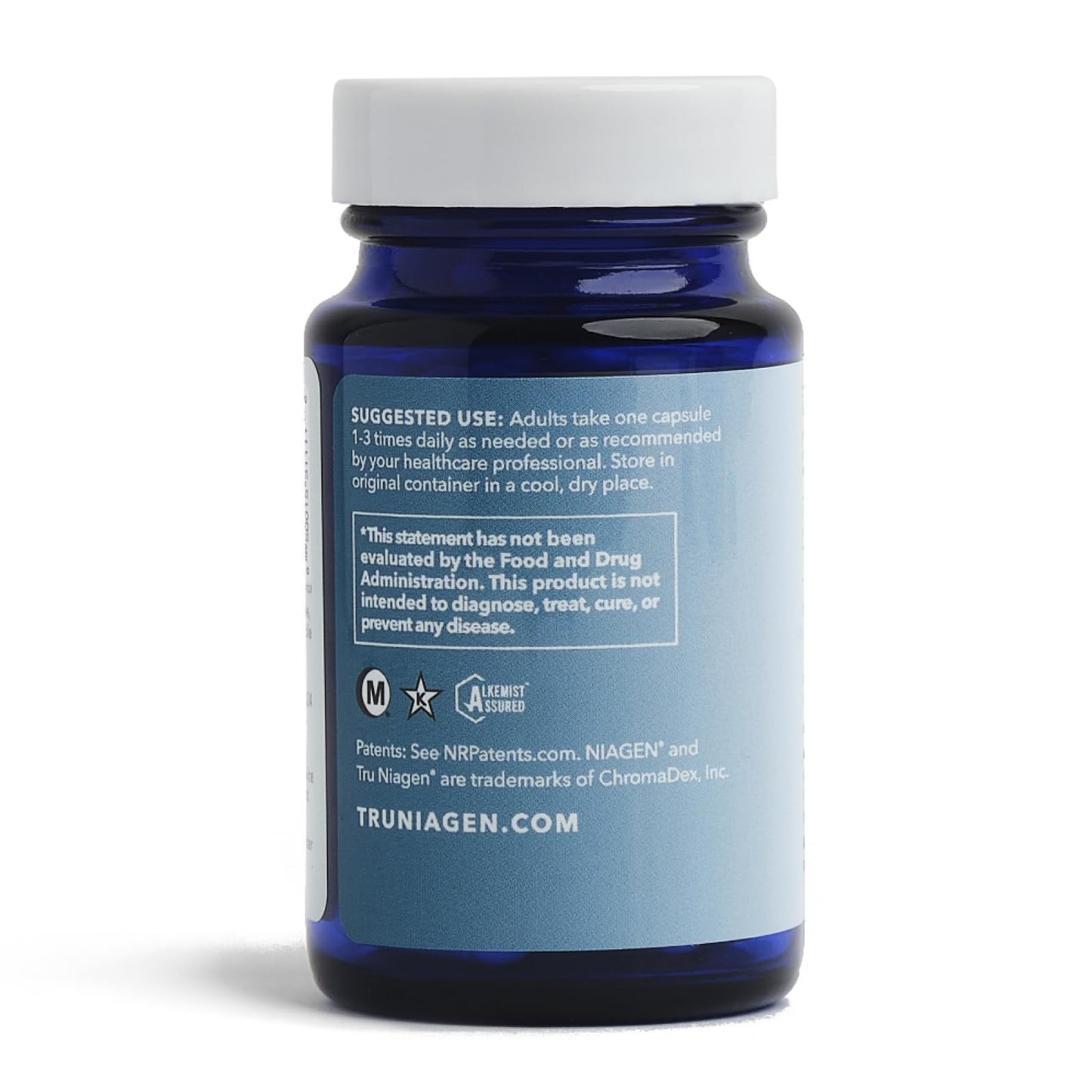 TRU NIAGEN Patented NAD+ Supplement, 300mg Niagen