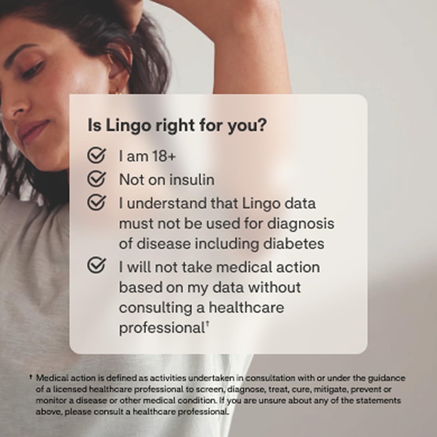 Lingo Continuous Glucose Monitor (CGM)