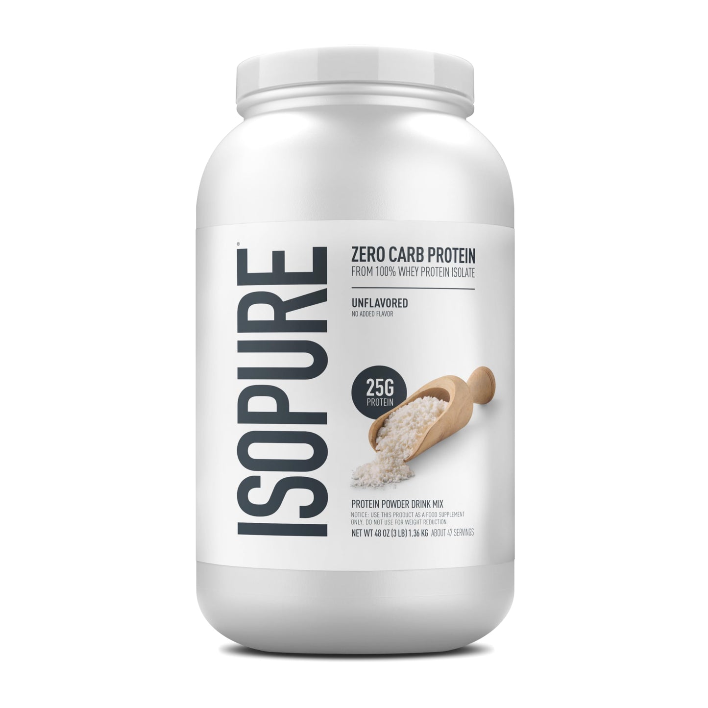 Isopure Zero Carb 100% Pure Whey Isolate Protein Powder