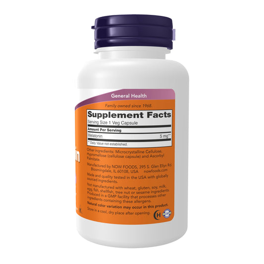 NOW Foods Supplements, Melatonin 5 mg