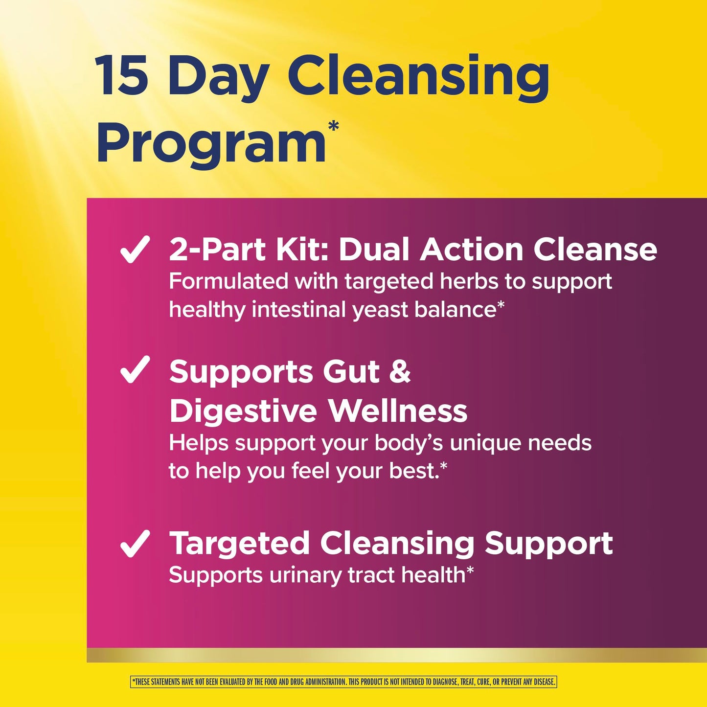 Renew Life Adult Cleanse - CandiSmart - 15-Day Yeast Cleansing Program - 2-Part Kit - Gluten & Dairy Free - 60 Vegetarian Capsules + 1 Fl. Oz. Tincture