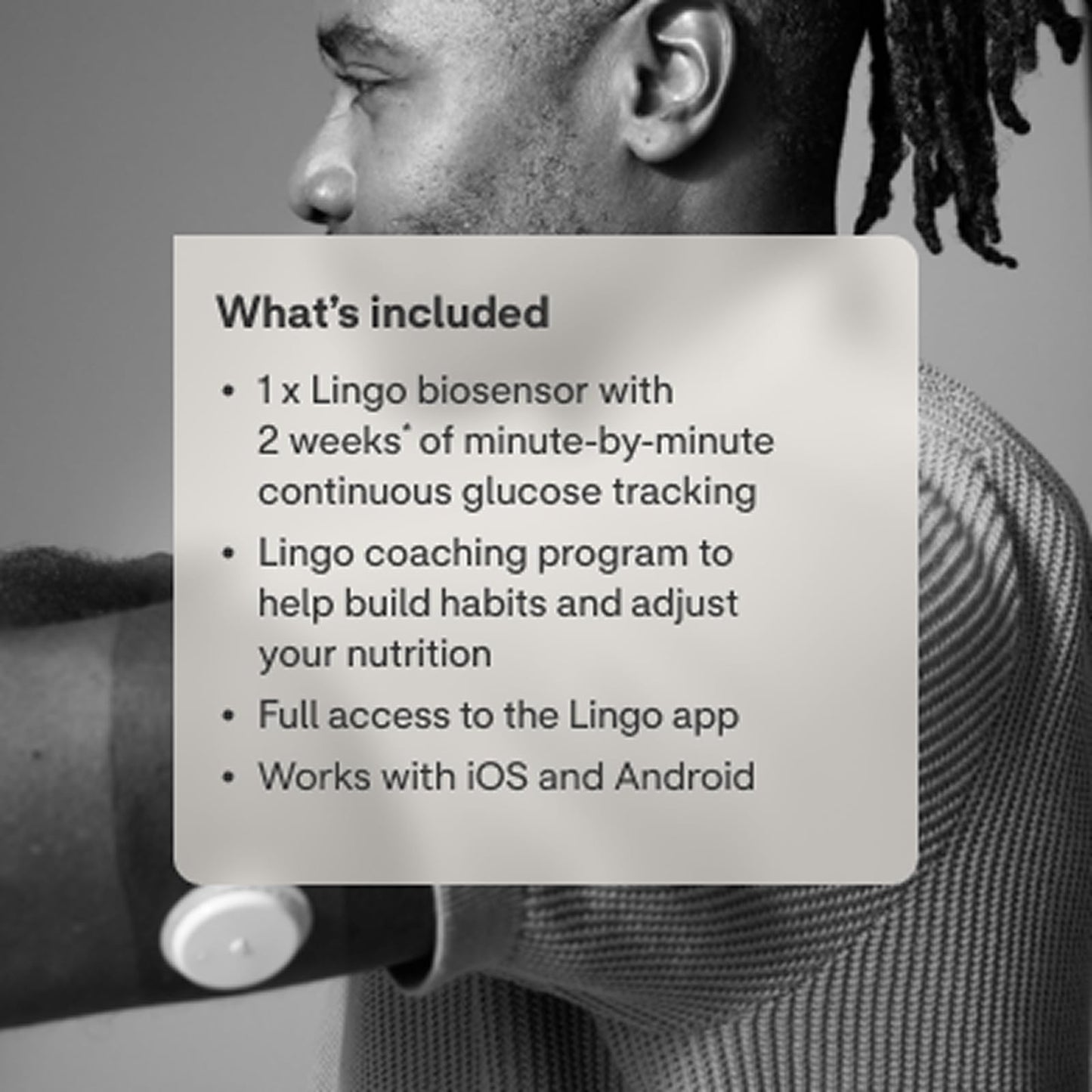 Lingo Continuous Glucose Monitor (CGM)