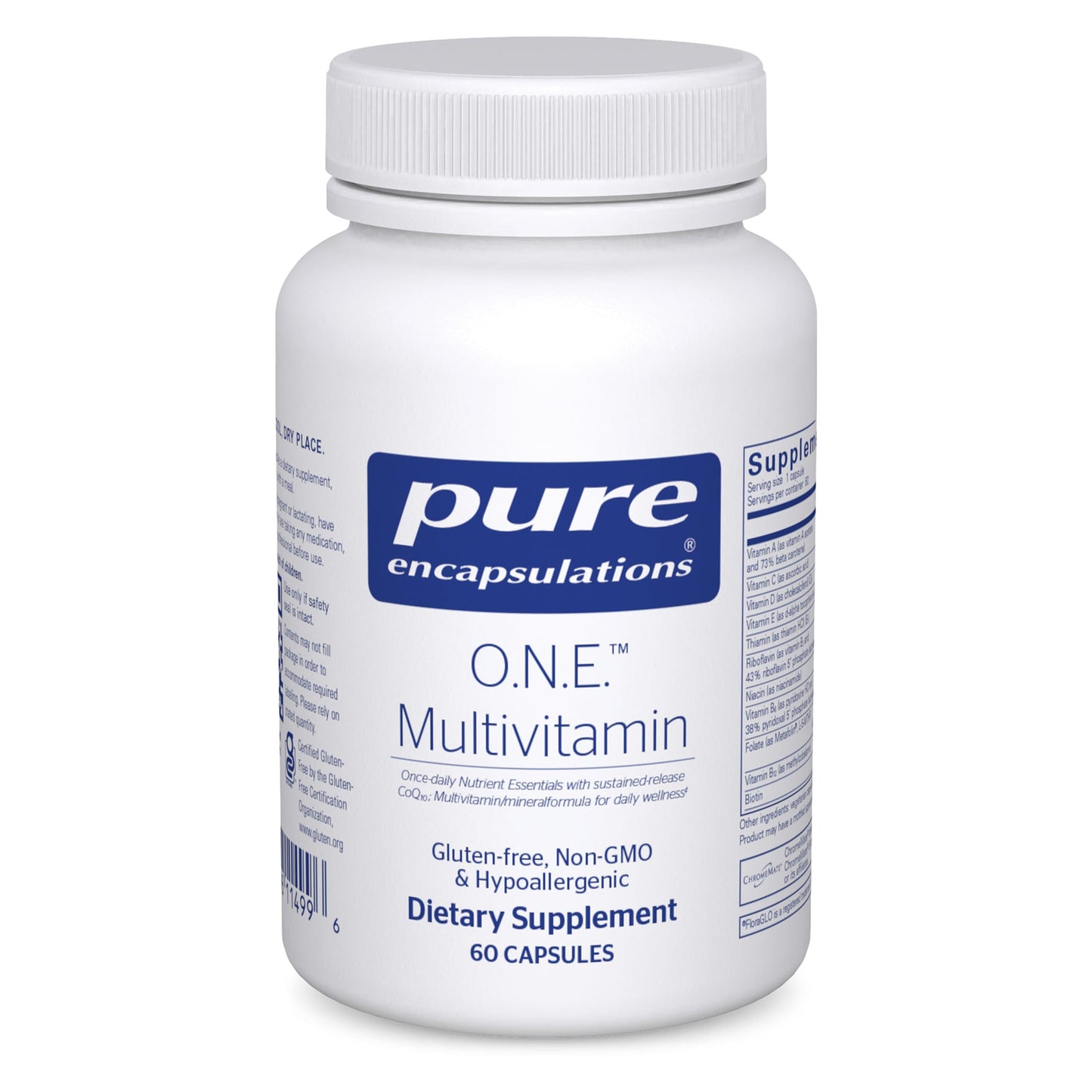 Pure Encapsulations O.N.E. Multivitamin - Once Daily Multivitamin with Antioxidant Complex Metafolin, CoQ10, and Lutein