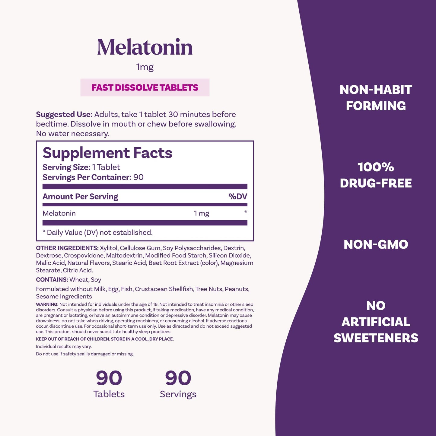 Natrol Fast Dissolve Melatonin 1 mg