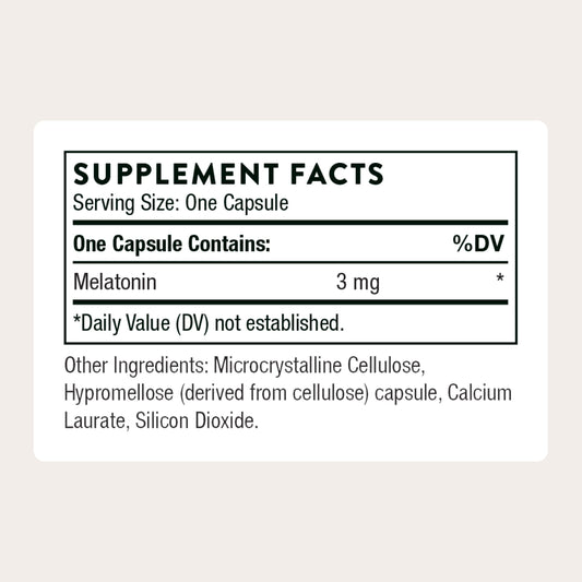 THORNE - Melaton-3-3 mg Melatonin Supplement