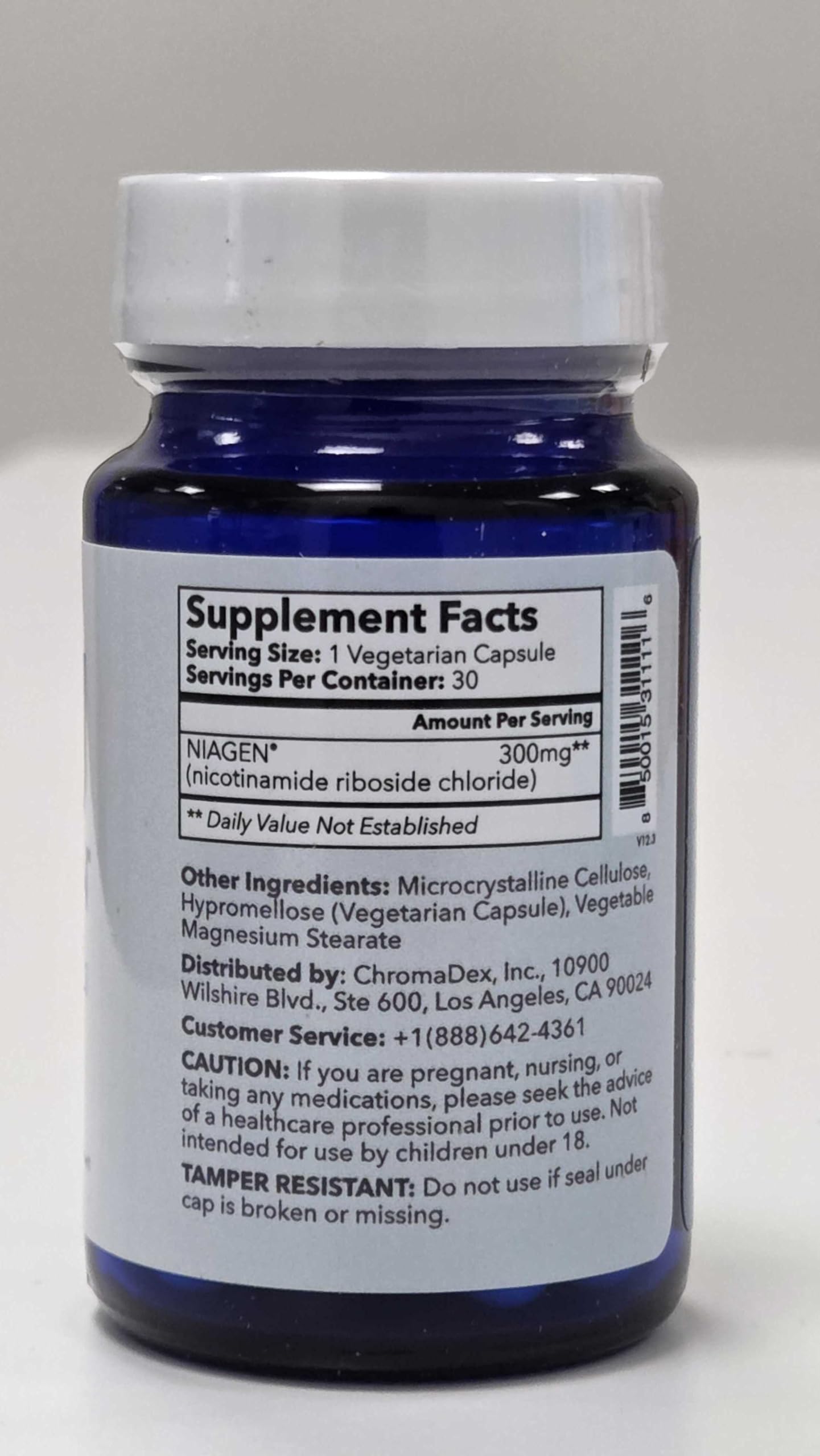TRU NIAGEN Patented NAD+ Supplement, 300mg Niagen