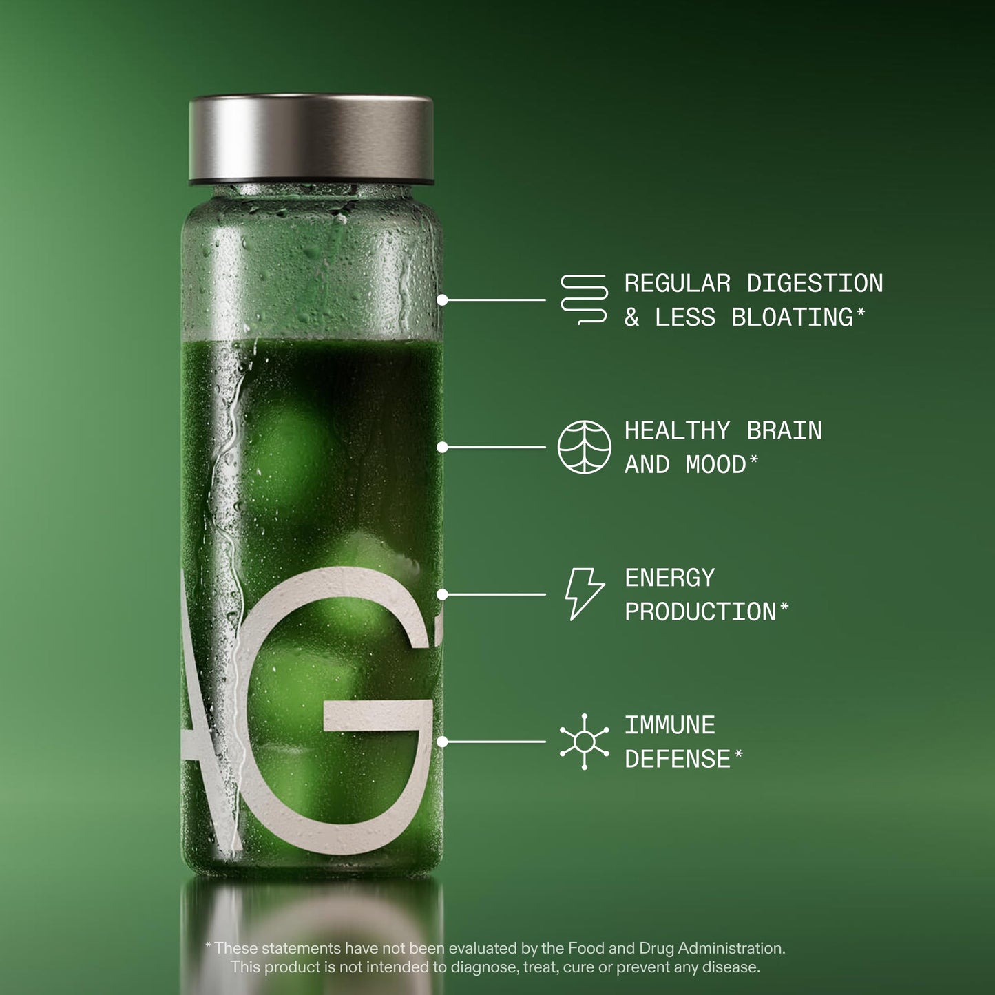 AG1 Athletic Greens Powder Supplement, Improve Gut Health, Multivitamin, Probiotic, Gluten Free, Vegan and Keto Friendly