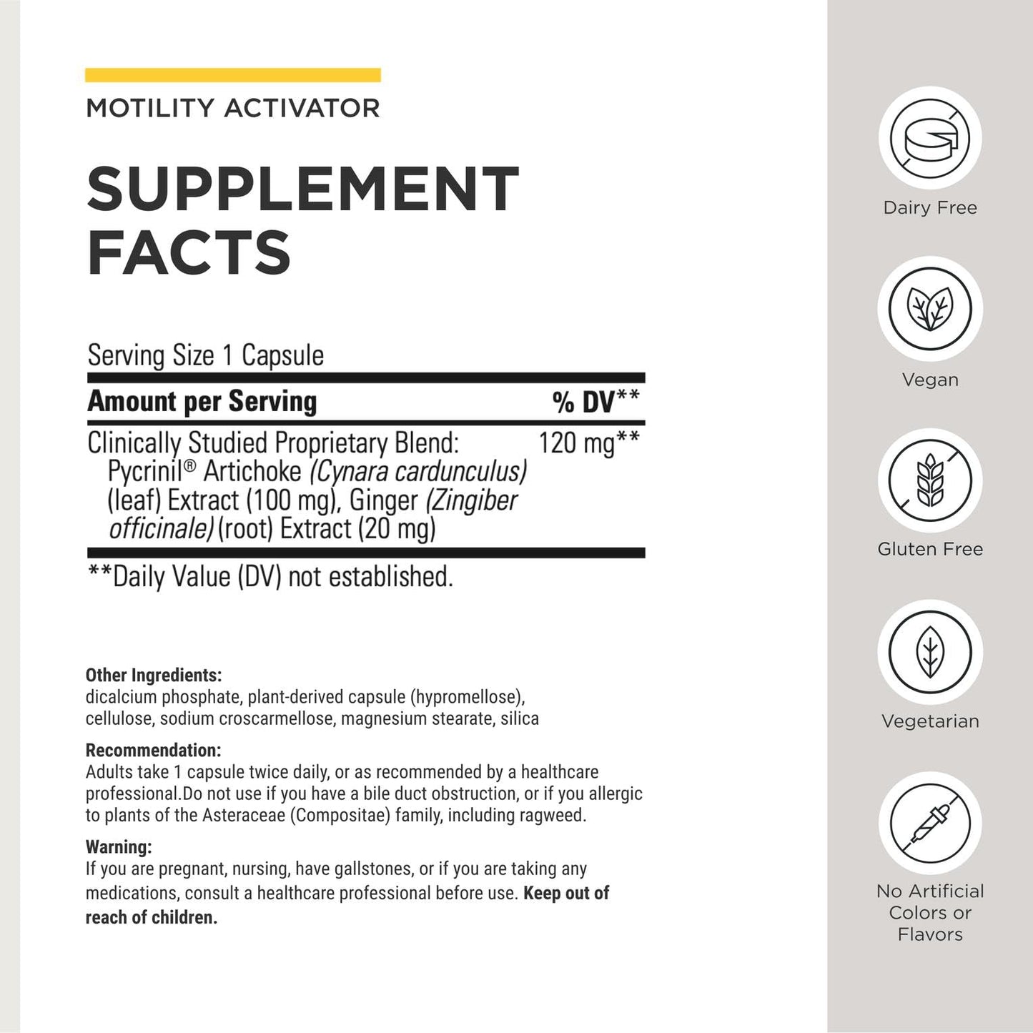 Integrative Therapeutics Motility Activator - GI Motility & Gut Health Support Supplement