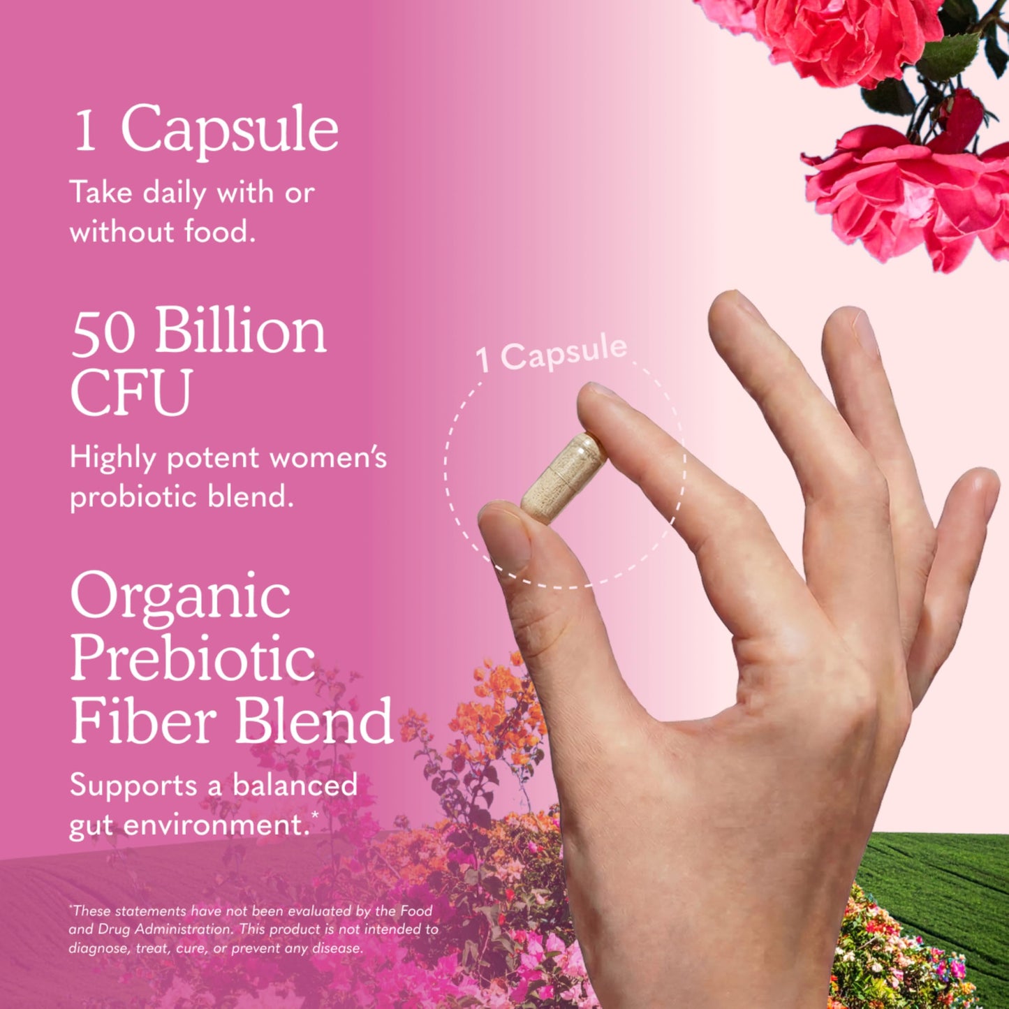 Garden of Life Once Daily Dr. Formulated Probiotics for Women 50 Billion CFU 16 Probiotic Strains with Organic Prebiotics for Digestive, Vaginal & Immune Health, Dairy Free