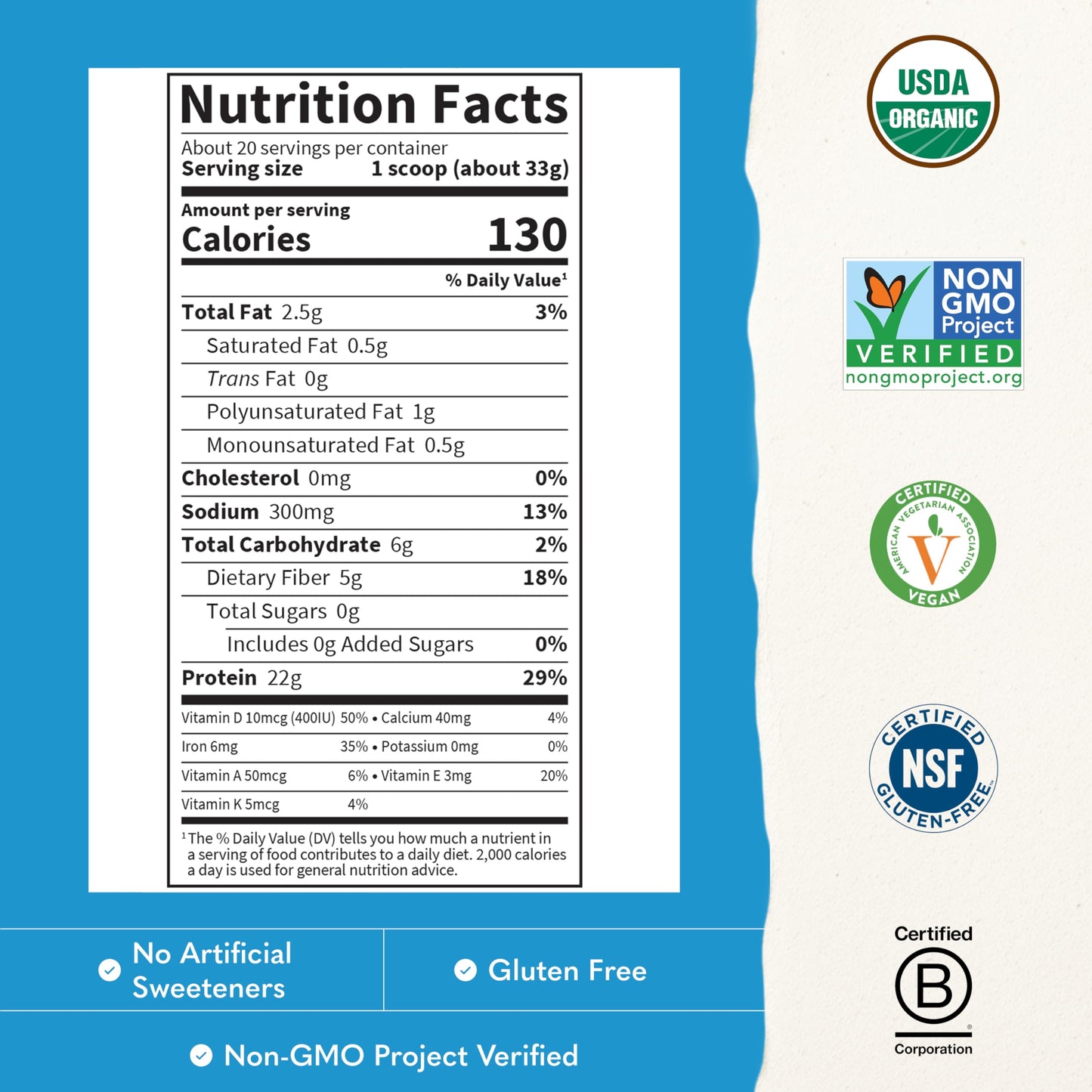 Garden of Life, Protein Powder, Vegan Protein Powder, Bcaa, Probiotics and Digestive Enzymes, Gluten and Lactose Free