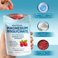 Spnutrition Magnesium Bisglycinate Gummies, with 400mg Magnesium Bisglycinate Chelate, Sea Salt, Raspberry Fruit Powder, Improve Sleep & nervous, Relax Muscles, Strengthen Bones, Vegan.